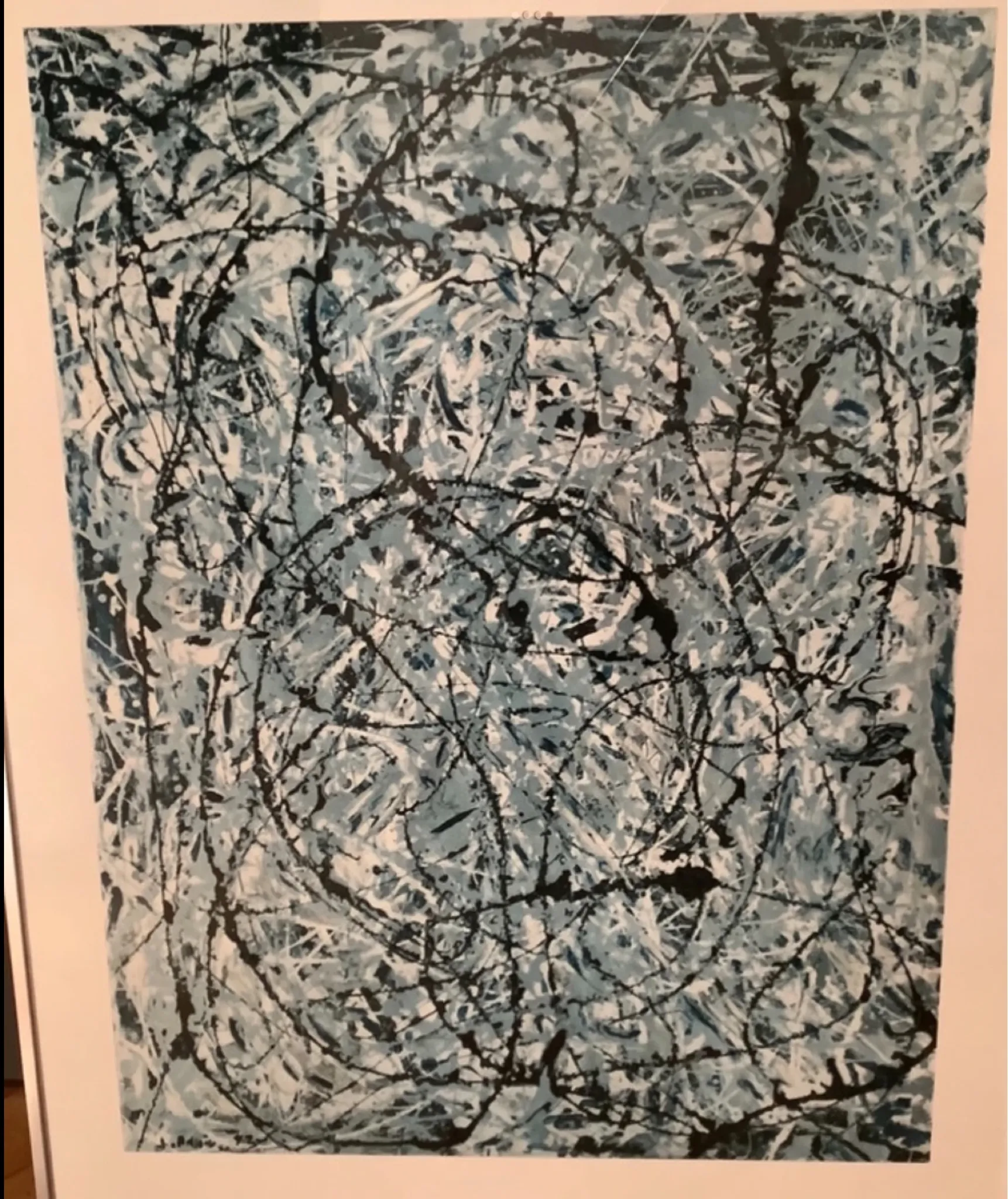 Pollock vintage poster from the 80s.