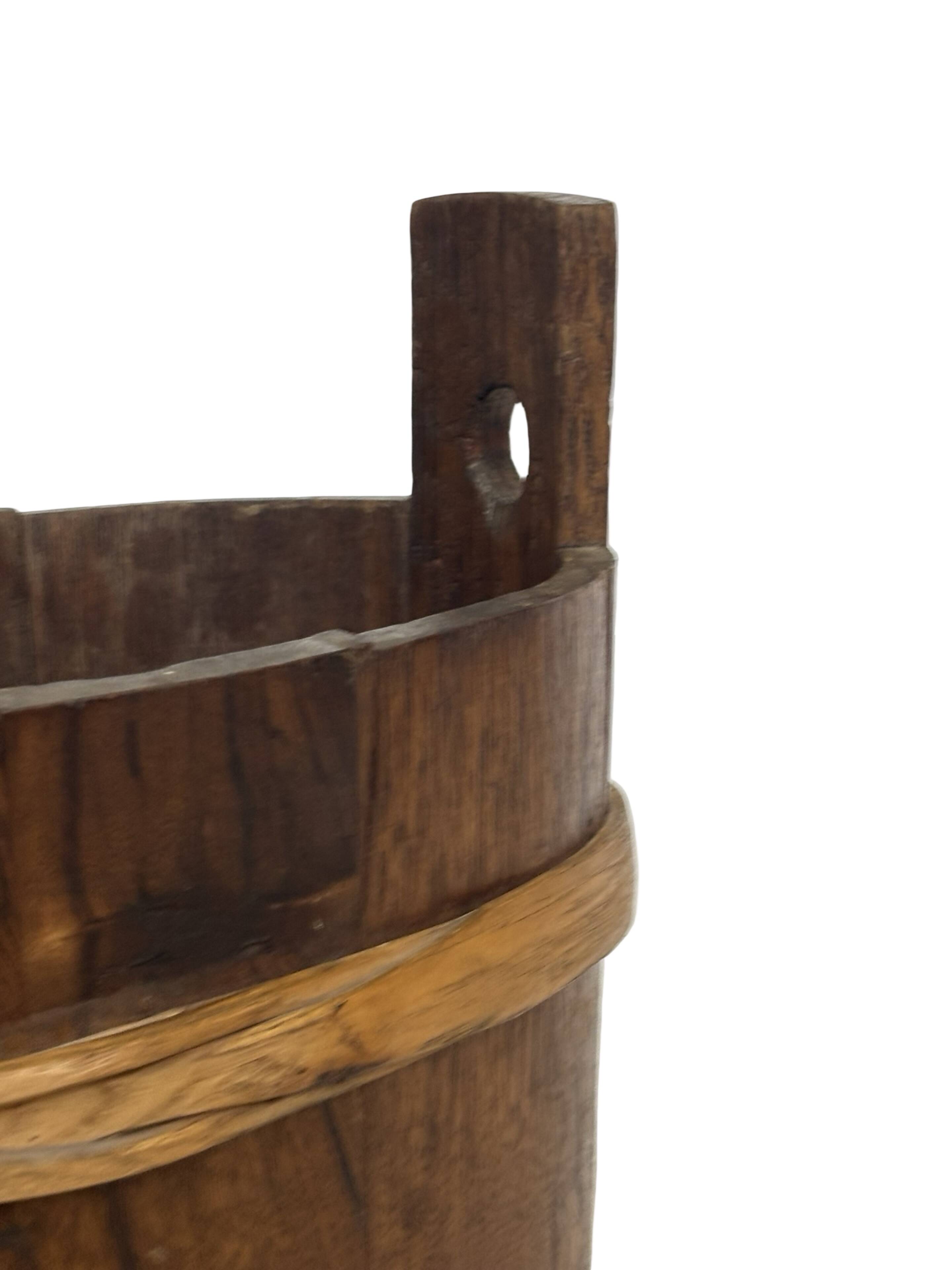 Vintage Wooden Umbrella Stand, 1960s minimalist design