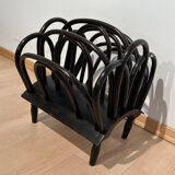 Newspaper Stand in Stained Beech Bentwood from Thonet, Austria, 1900s