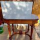 Console, plateau en marbre blanc