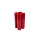 Franco Bettonica, Space age rare red ceramic vase, Gabbianelli Italy ca. 19