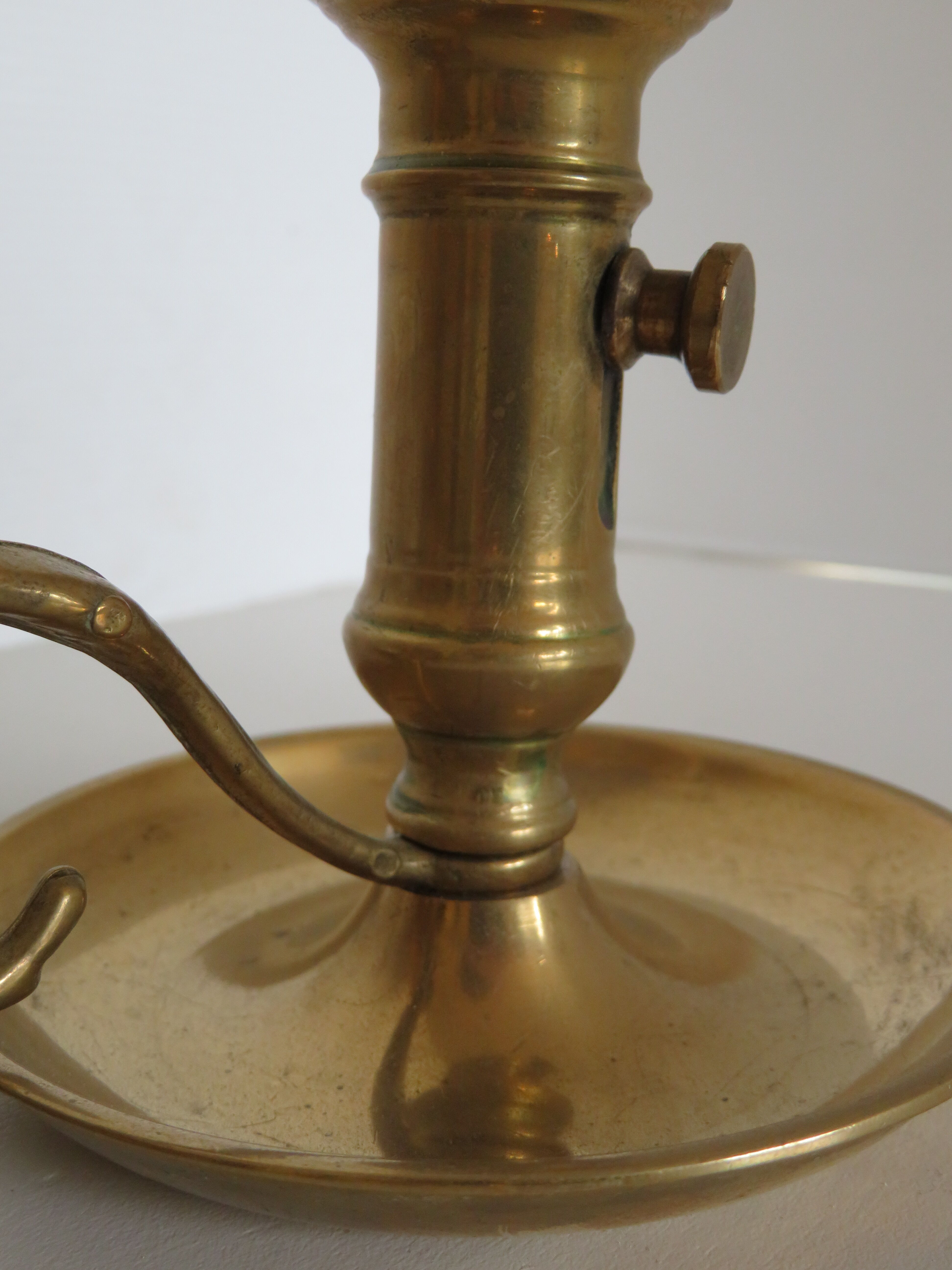 Antique brass candlesticks