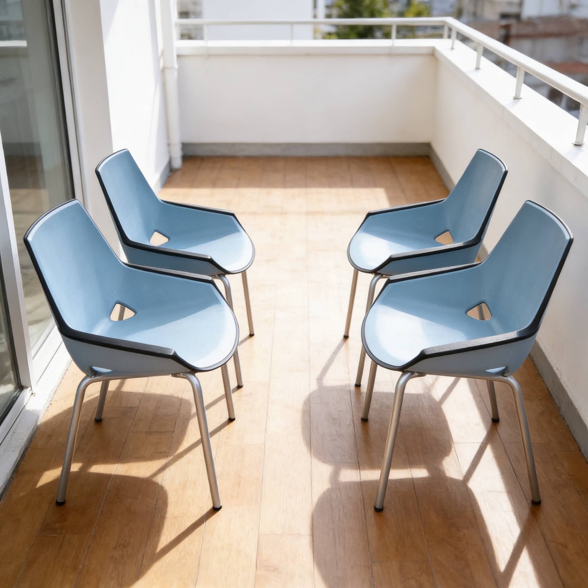 Set of 4 visitor chairs Viva, Actiu