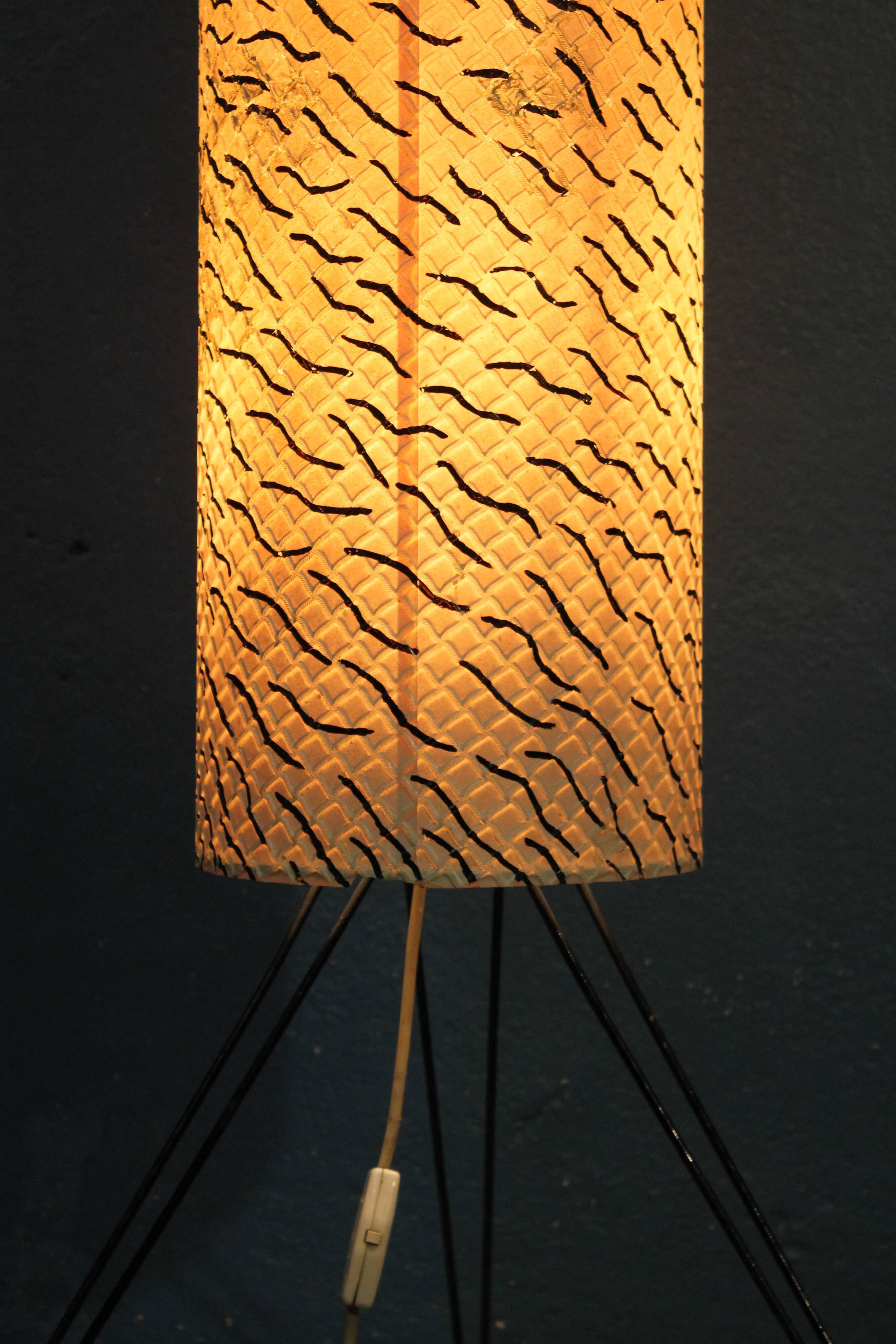 Lampadaire "Tube" tripode 1960s