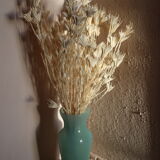 Turquoise blue opaline vase