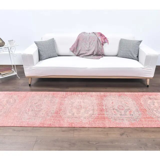 1970s Turkish Demirci hand-knotted runner 81x335