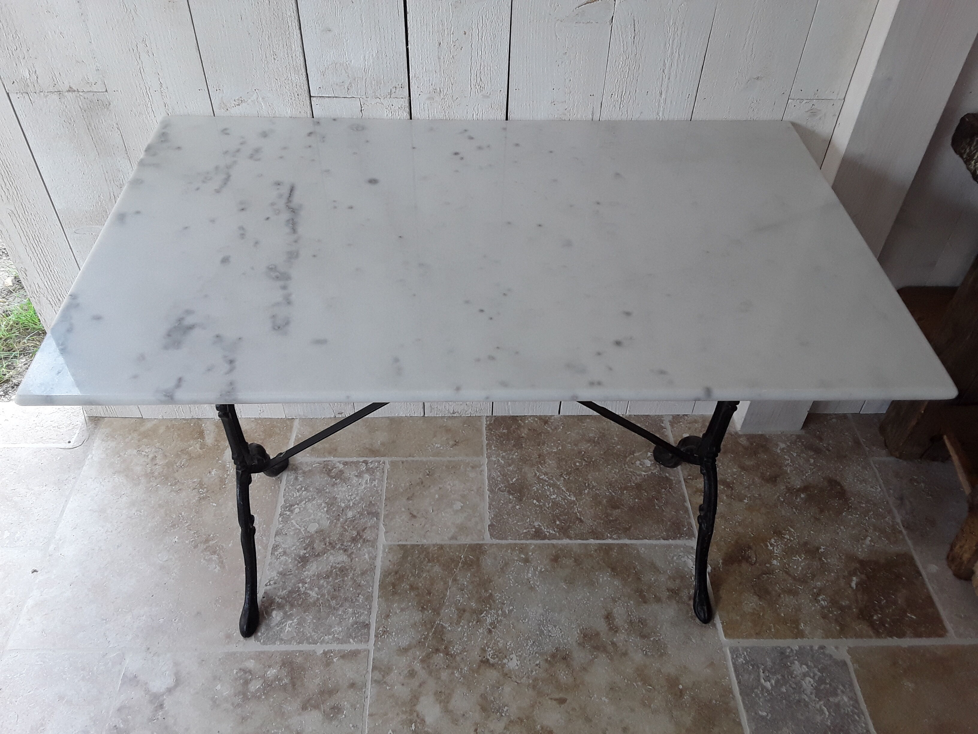 Table bistrot marbre