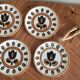 Set of 4 Kimono Boch plates