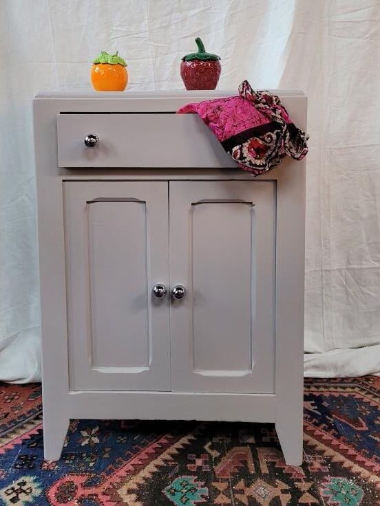 Parisian buffet, 50s, painted in gray