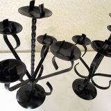 Set of 2 wrought iron chandeliers