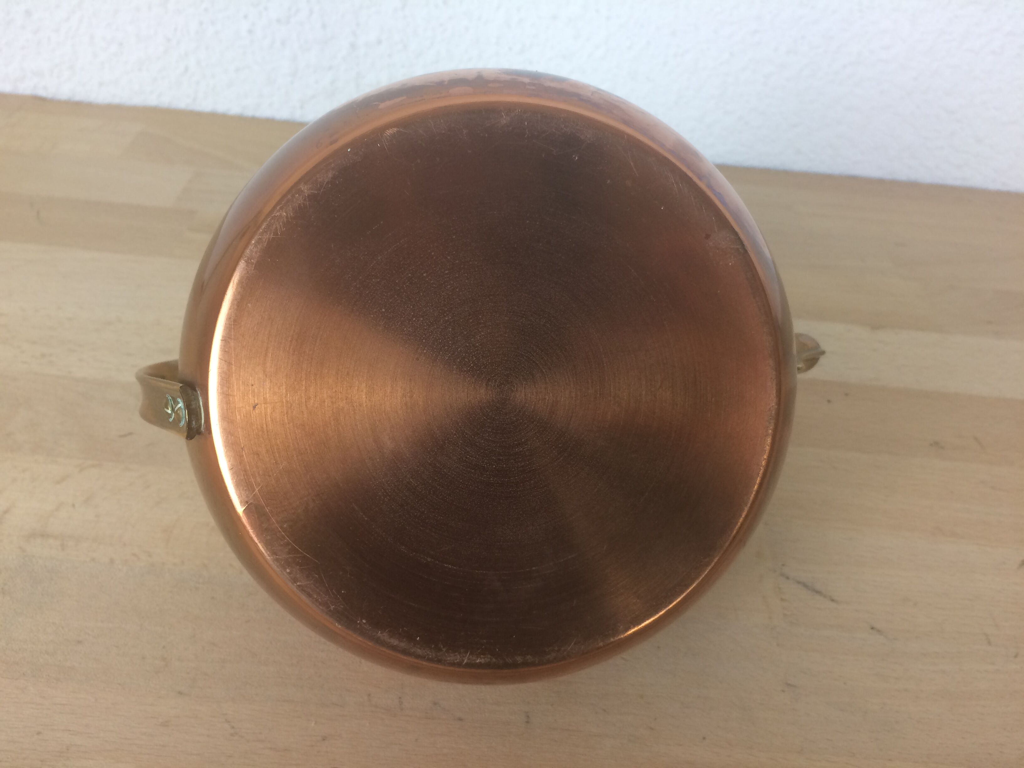 Copper and brass teapot Scandinavian style