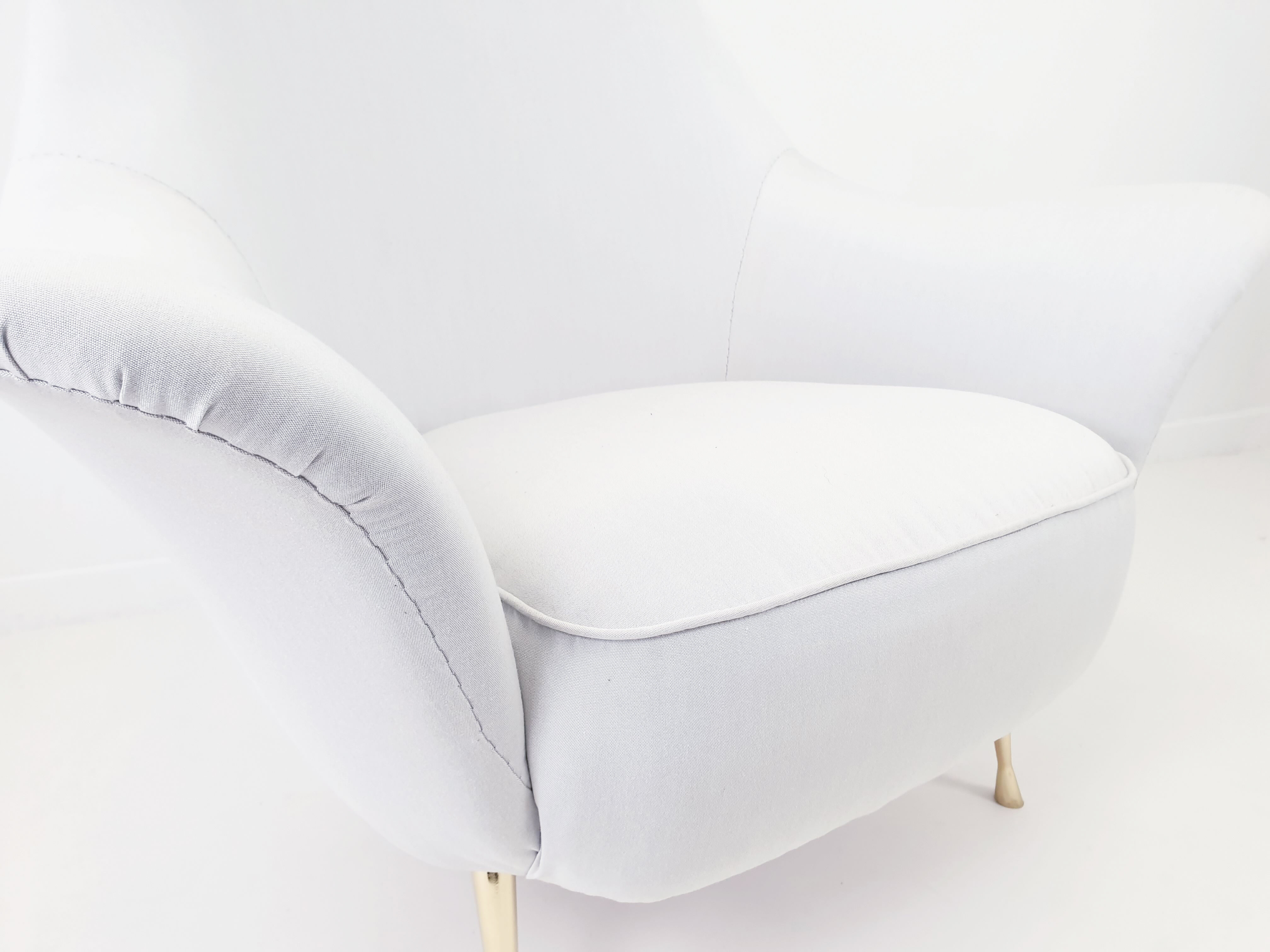 Grey Italian armchair circa 1950