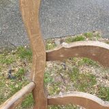 Rustic straw armchair