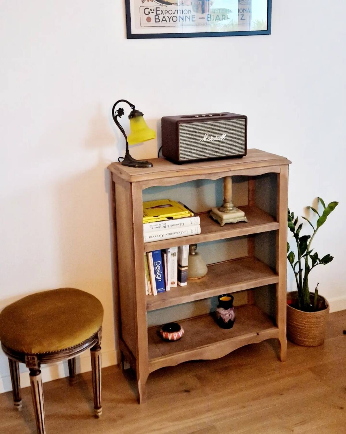 Bibus vintage beech bookcase