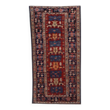 Handmade antique Caucasian Shirvan rug 134cm x 271cm 1880s - 1B491