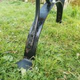 Metal and wood garden bench