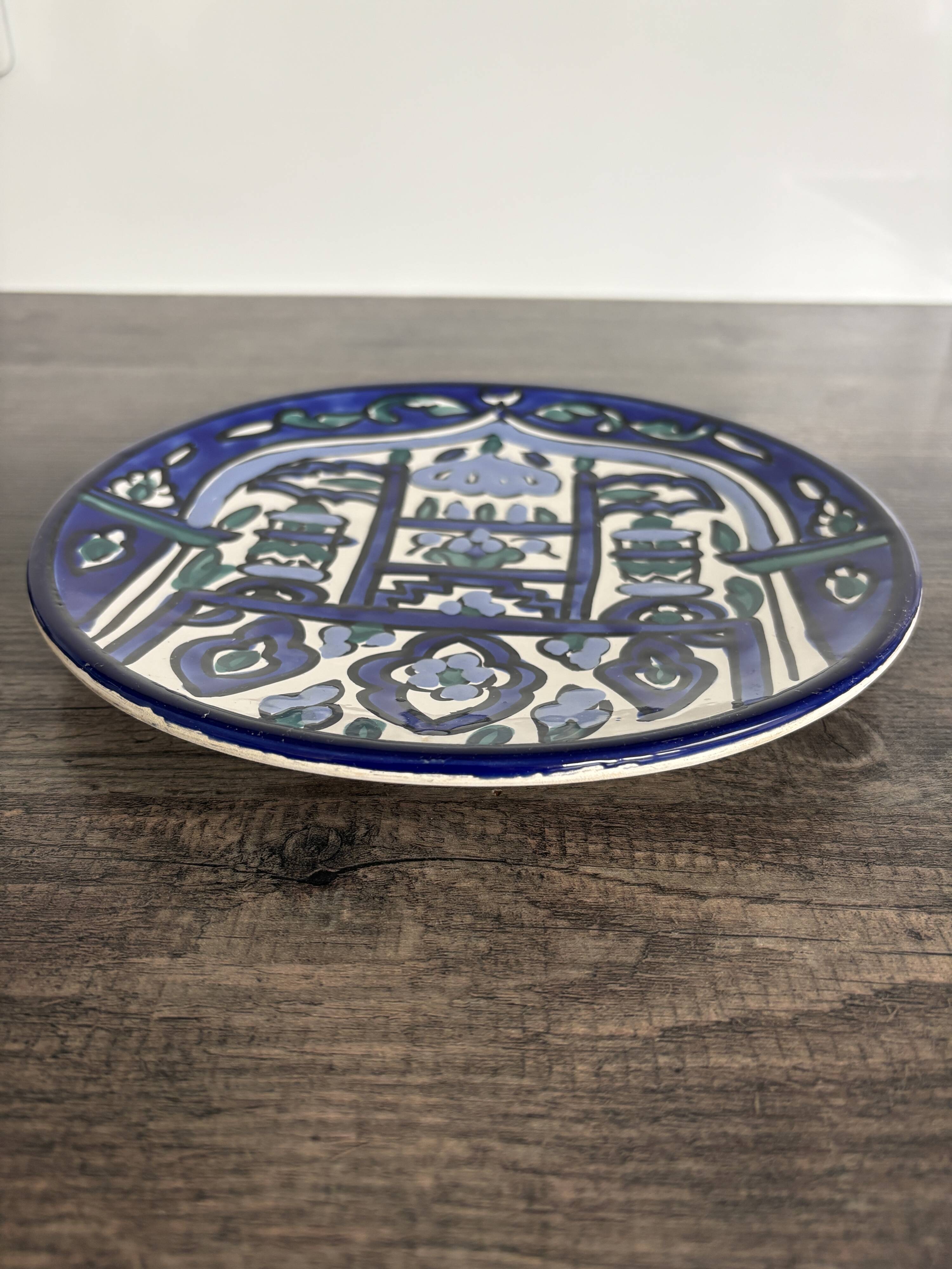 Assiette céramique d'art Tunisie