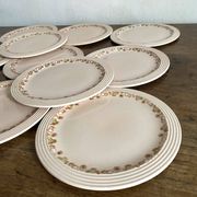 Dessert plates Longwy Art Deco model Betty