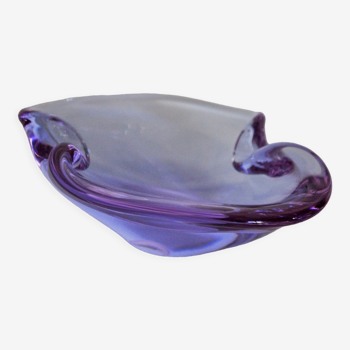 Cendrier violet par seguso, verre de murano, italie, 1970