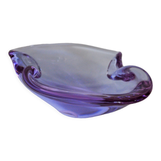 Cendrier violet par seguso, verre de murano, italie, 1970