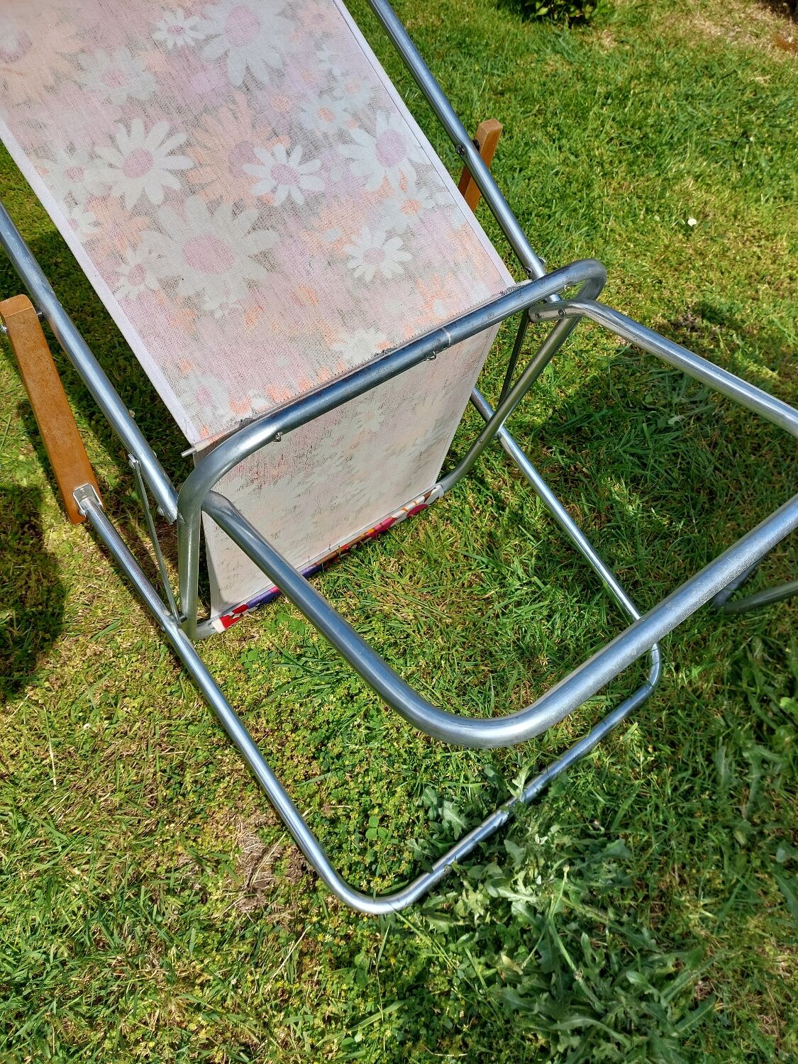 2 folding garden chairs 70s