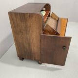 Fully renovated mid century cabinet with build-in turntable, Germany, 1950´s