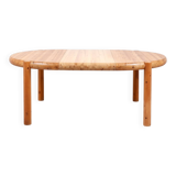 Large pinewood extendable dining table by Rainer Daumiller for Hirtshals Sa