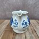 Jug / milk jug Sarreguemines Romantic blue – country decor – vintage earthenware
