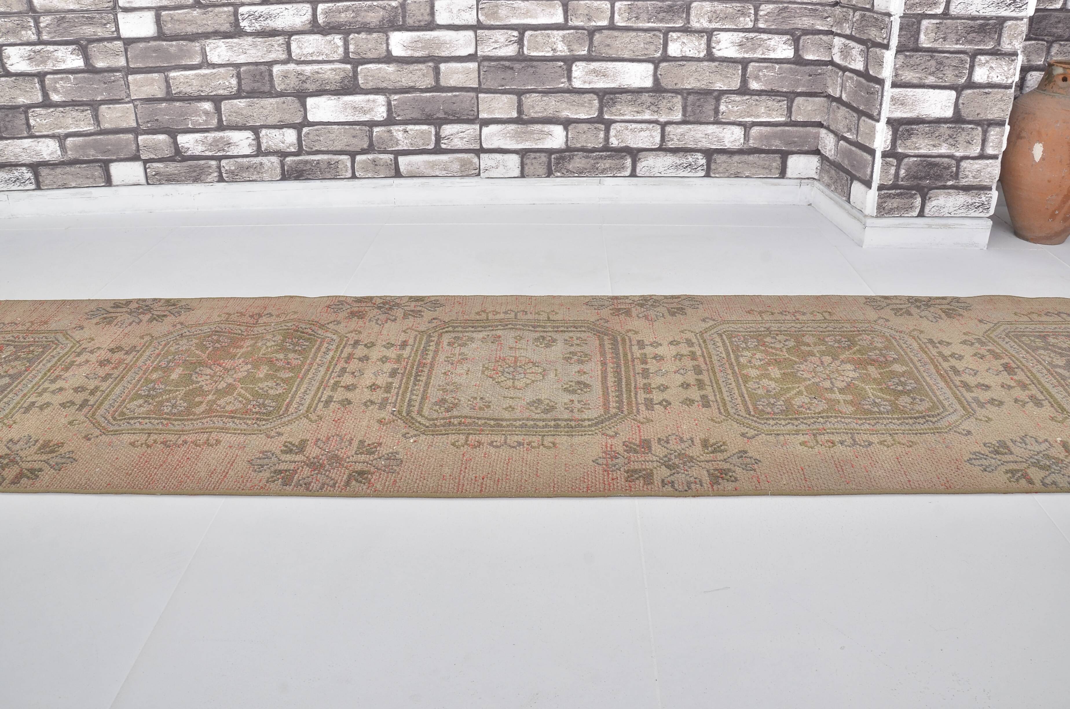 Oushak handmade vintage runner rug sku c112