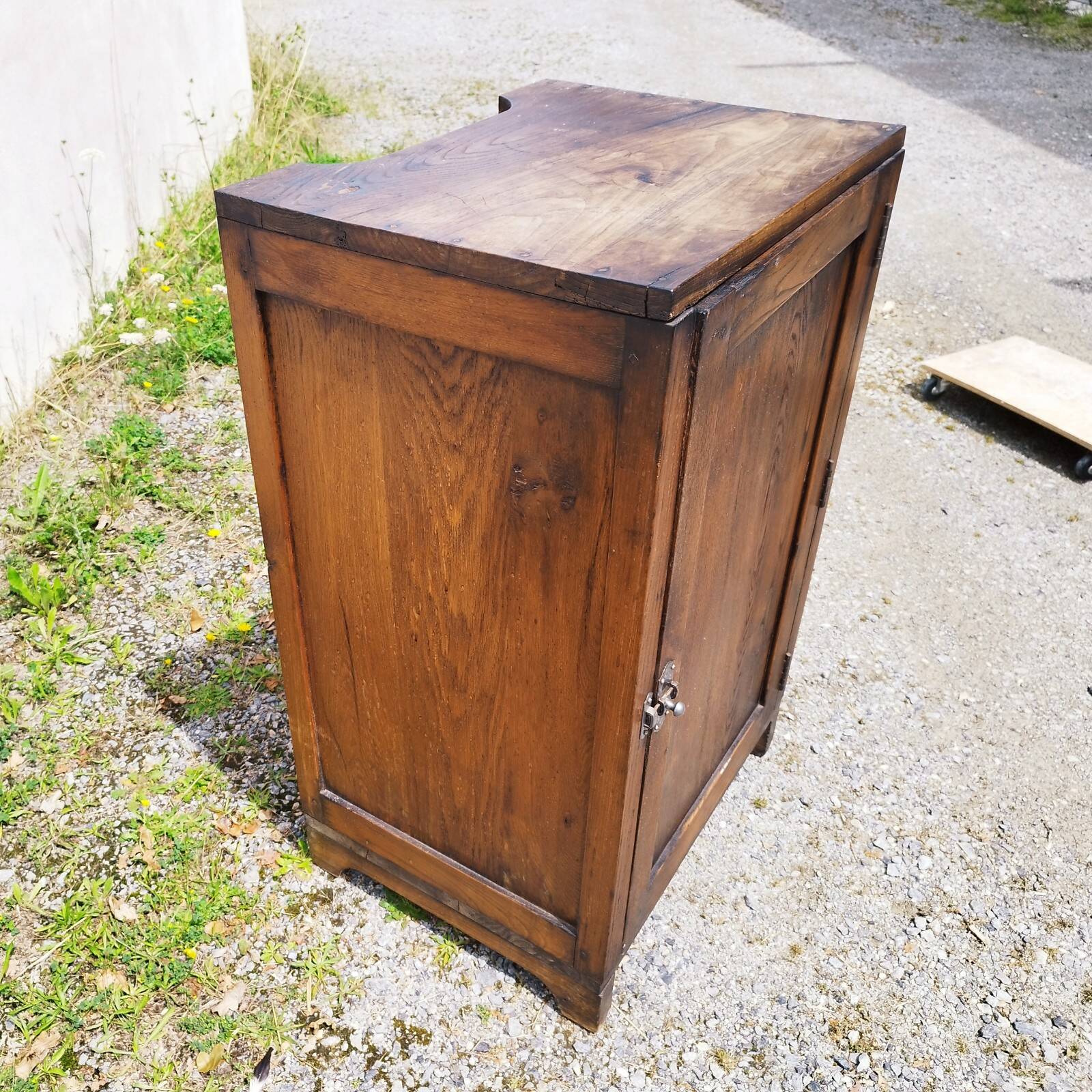 Old vintage solid oak jam maker