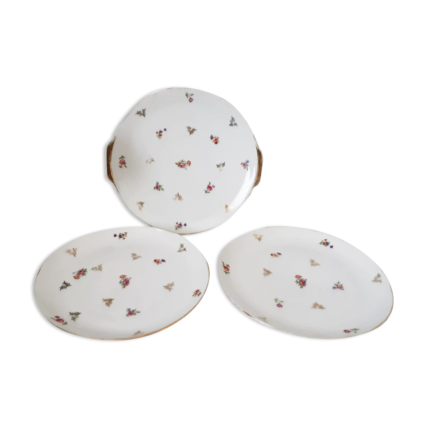 Dessert dishes in Limoges porcelain