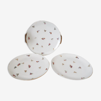 Dessert dishes in Limoges porcelain