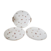 Plats à dessert en porcelaine de Limoges