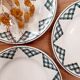 3 assiettes plates terre de fer - Saint Amand
