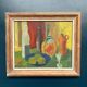Original Swedish Oil on Panel – “Nature Morte” by Svän Grandin – Signed – Vintage & Framed