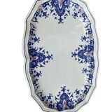 Soup tureen with dish in Rouen earthenware