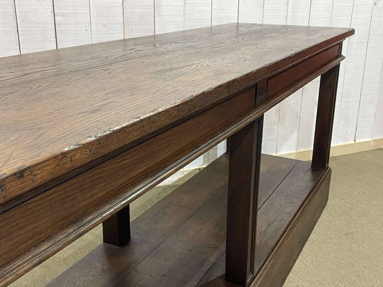 19th century oak draper's table