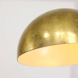 Mid-Century Arched Floor Lamp in Brass