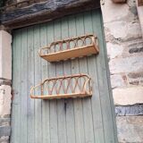 Rattan shelf