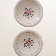 Pair of round dishes Digoin 9177
