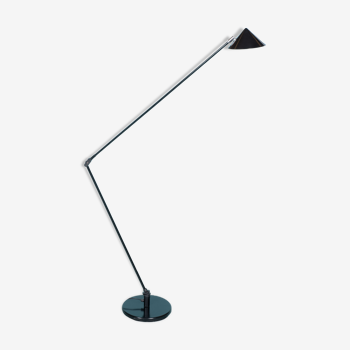 Memphis style pola articulated arm floor lamp, vintage reading lamp