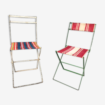 Pair of folding chairs 1950