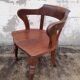 Fauteuil de bureau Louis Philippe en chêne