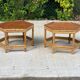 2 vintage bamboo coffee tables