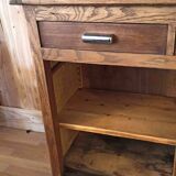 Old pharmacy cabinet from the 1950s width 263 cm