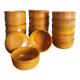 Orange caramel glass ramekins Arcopal Volcan 1970s