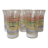 8 water glasses from the 60s