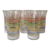 8 water glasses from the 60s
