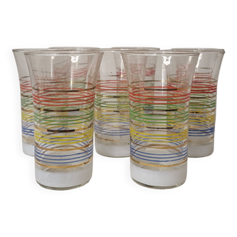 8 water glasses from the 60s