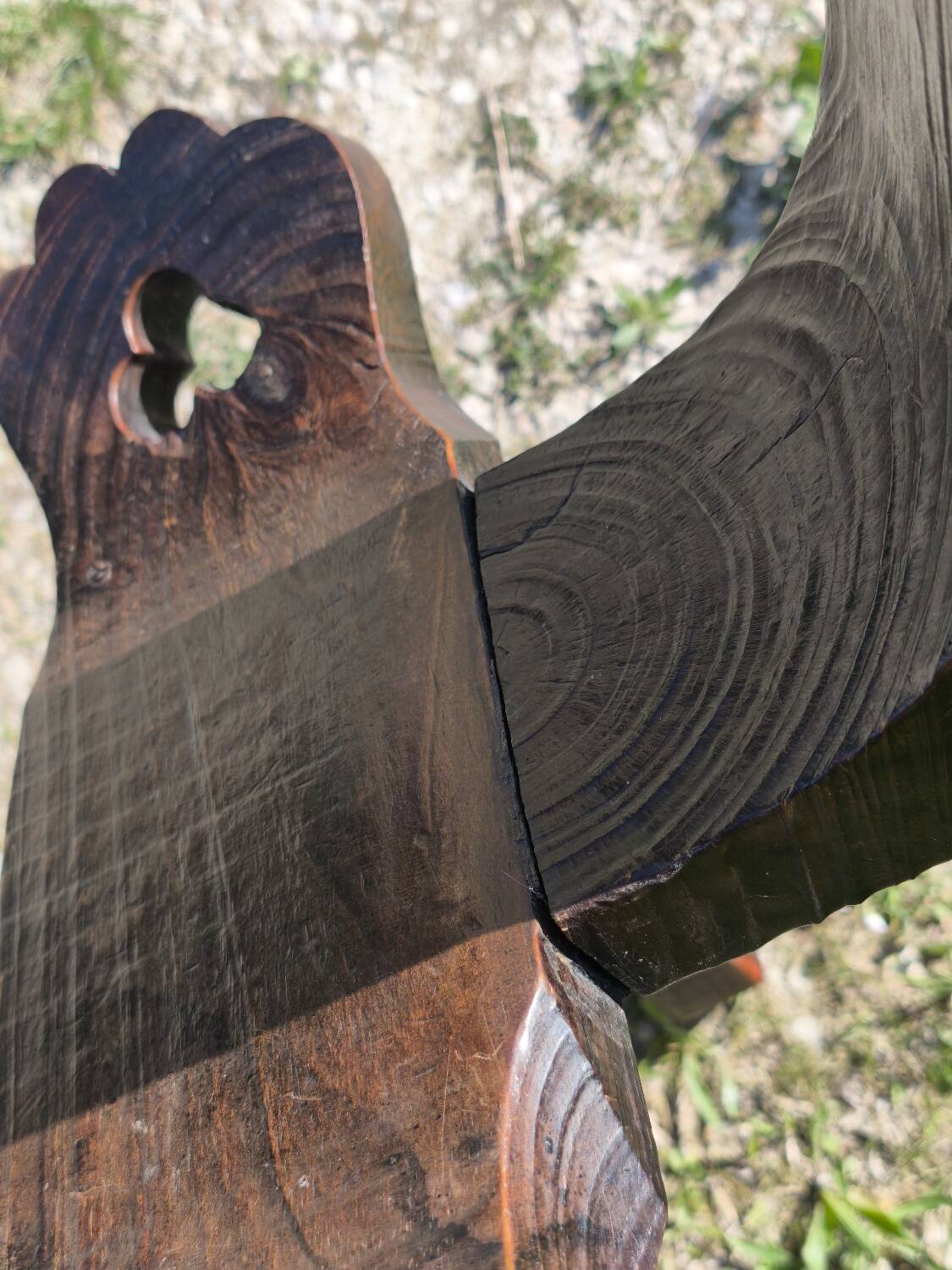 Brutalist tripod chair